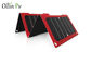 Dispositivo de carregamento fotovoltaico móvel solar portátil da cor vermelha da dobra do saco 4 do carregador