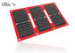 Dispositivo de carregamento fotovoltaico móvel solar portátil da cor vermelha da dobra do saco 4 do carregador