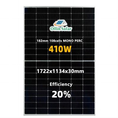 Mono painel solar fotovoltaico preto completo de Perc 9bb picovolt para o sistema solar da casa