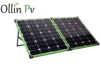Quadro da cor verde que dobra com dos painéis solares/sem controlador montado