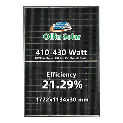 comprar PAINEL SOLAR DE MEIA CÉLULA MONOCRISTALINO TIPO N 420W TOPCON TIPO N online manufacture