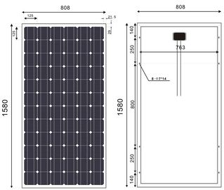 comprar Módulo solar Monocrystalline de 190 watts para a grade - sistema conectado da produção de eletricidade online manufacture