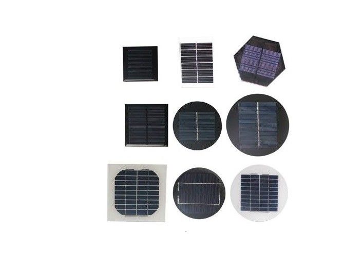 células solares policristalinas Monocrystalline redondas do painel solar de 1w 2w