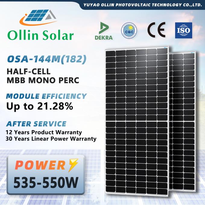 Painel solar Monocrystalline 182mm 10bb 545W 550W 560W da meia pilha da casa 0