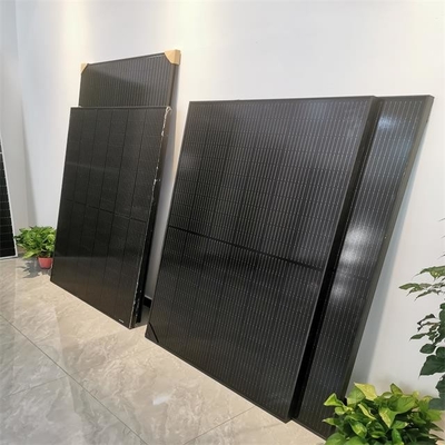 ALL Black Mono Solar Panel 550w 555w, 560w Painéis Solares Totalmente Preto com moldura preta, folha traseira