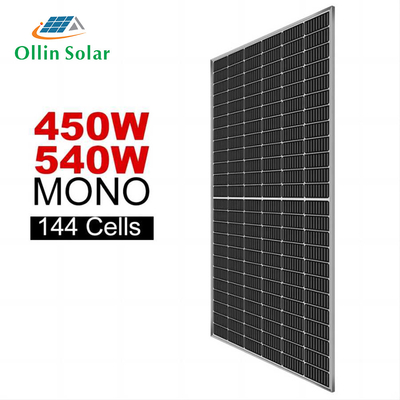 o mono painel solar da meia pilha 550W anodizou o painel da energia solar do quadro da liga de alumínio