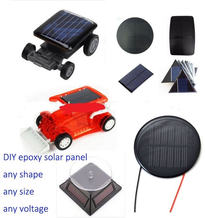 O quadrado do hexágono do triângulo dá forma ao painel solar 1w 3w 5w de resina de cola Epoxy 5v 1
